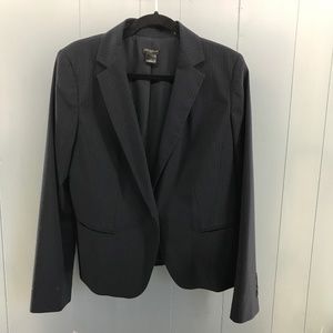 Ann Taylor navy pinstriped blazer size 12